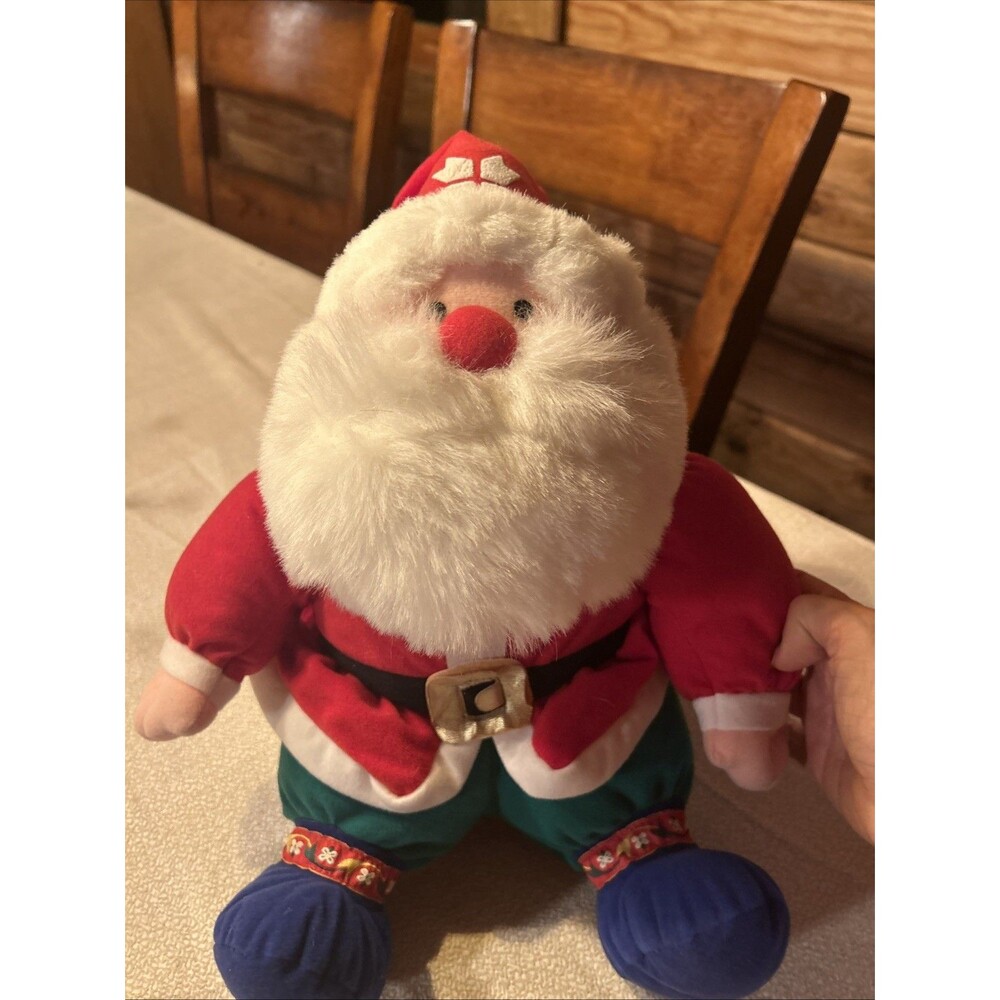 Vintage 1993 International Silver Co. Plush Santa Claus Figure